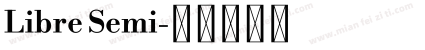 Libre Semi字体转换